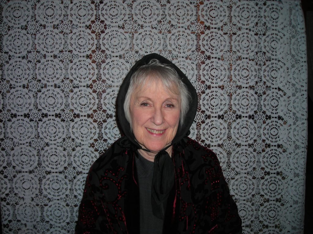 Yvonne in costume.